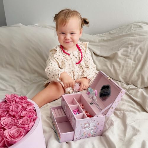 image for ProCase Children's Jewelry Box, Kids Jewelry Organizer with Unicorn fo
