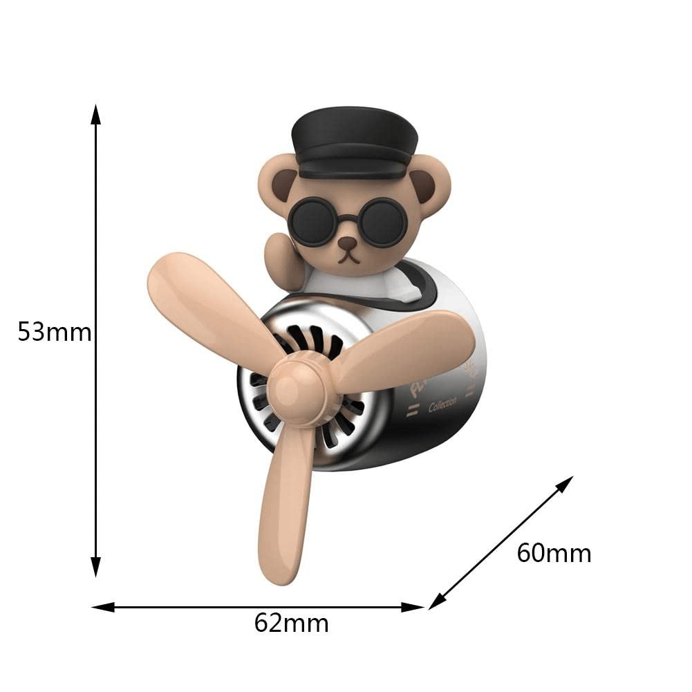 Bär Pilot Autoduft Lufterfrischer | Rotierender Ventilation Clip Mit Cartoon Design