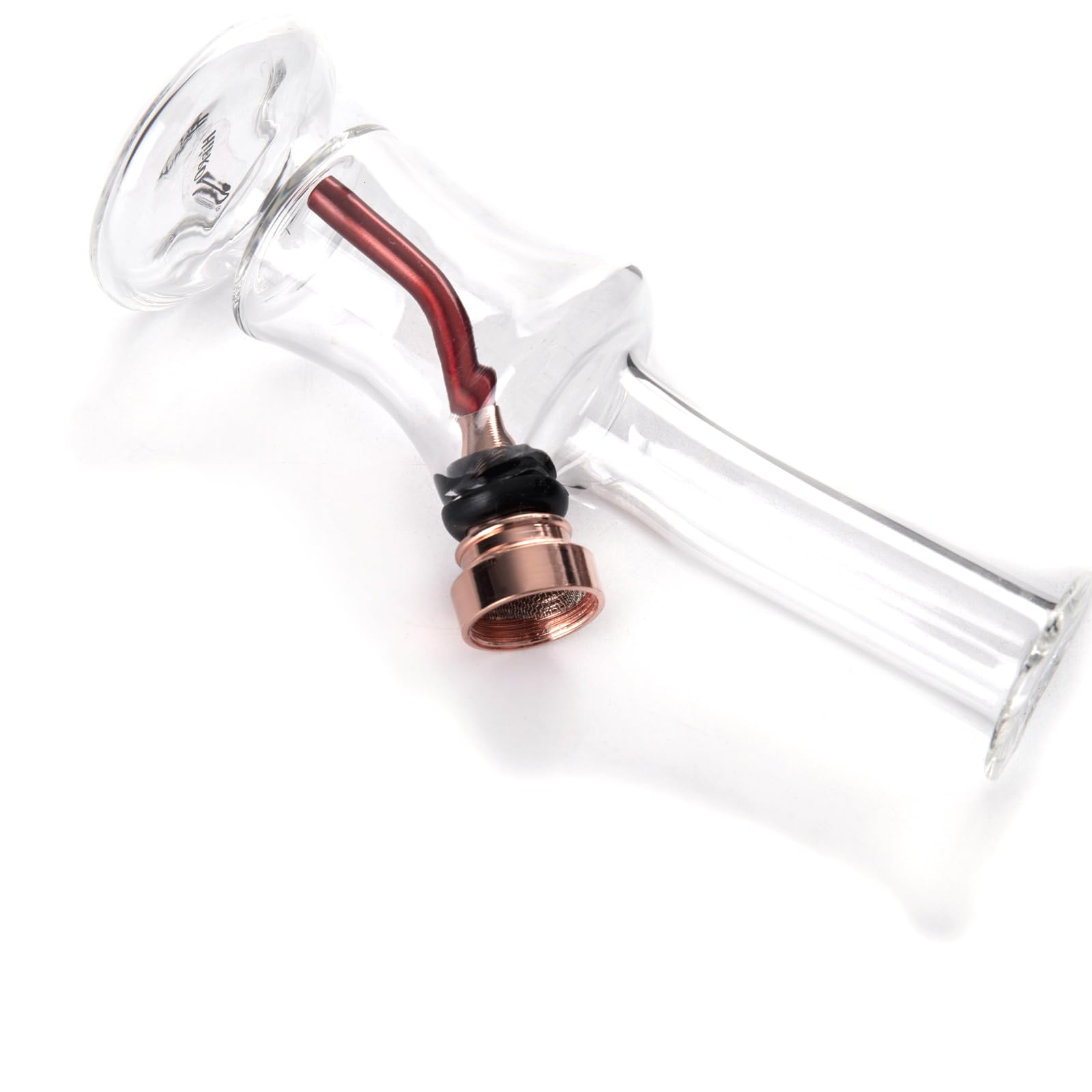 HIBRON Mini Bong de Vidrio, Pipa de Agua, Mini Cachimba, Bong de Cristal Compacto y Sofisticado para una Experiencia de Fumar Incomparable (Pequeño, 6)