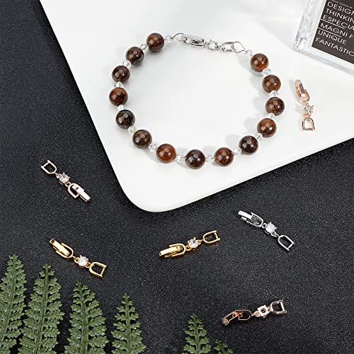 Cierre extensor collar plegable de 3 colores para ajustar longitud de joyas 3