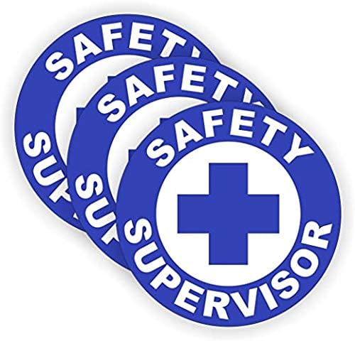 Safety Supervisor Hard Hat Sticker/Helmet Decal Label Lunch Tool Box