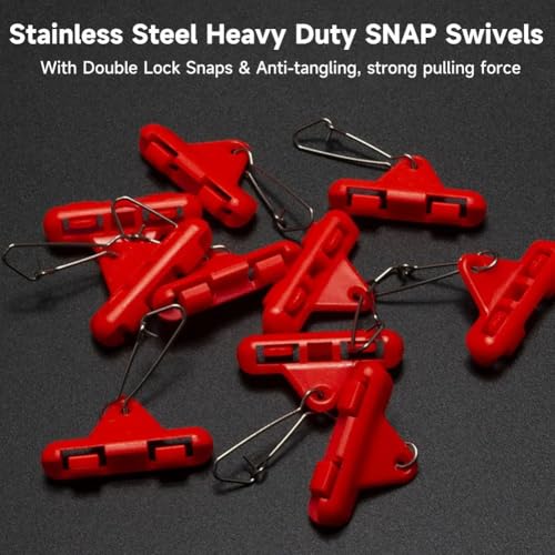 30 Piezas Giratorios de Acero Inoxidable para Pesca miniatura 3