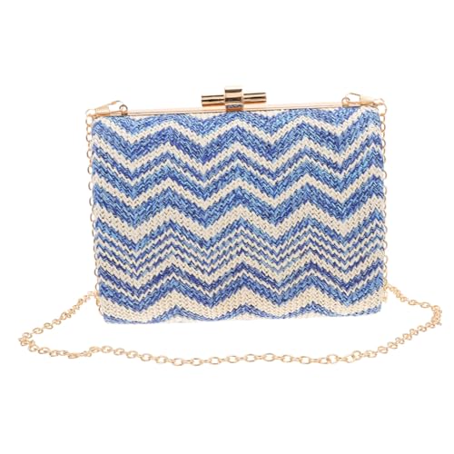 Sac paille femme léger avec pochette rangement cosmétiques interne