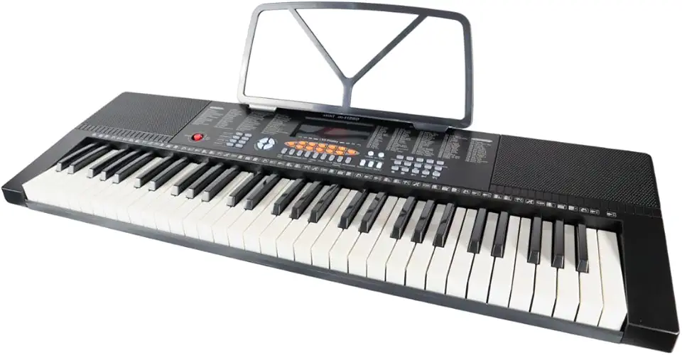 Teclado Musical Profissional 61 Teclas LCD Timbres e Ritmos