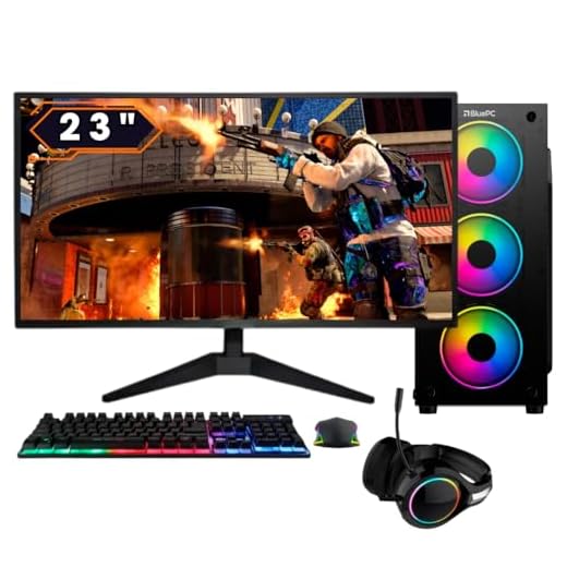 PC Gamer Completo BluePC FIRE - AMD Ryzen 7 5700G, 16GB DDR4, Radeon VEGA, SSD 512GB, FInte 500W, Monitor 23" Full HD 75Hz - PG2E-1036FI