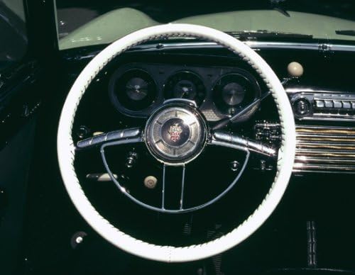Wheelskins Original One Color non perforated style Leather Steering Wheel Cover - Color: Black, Size: C