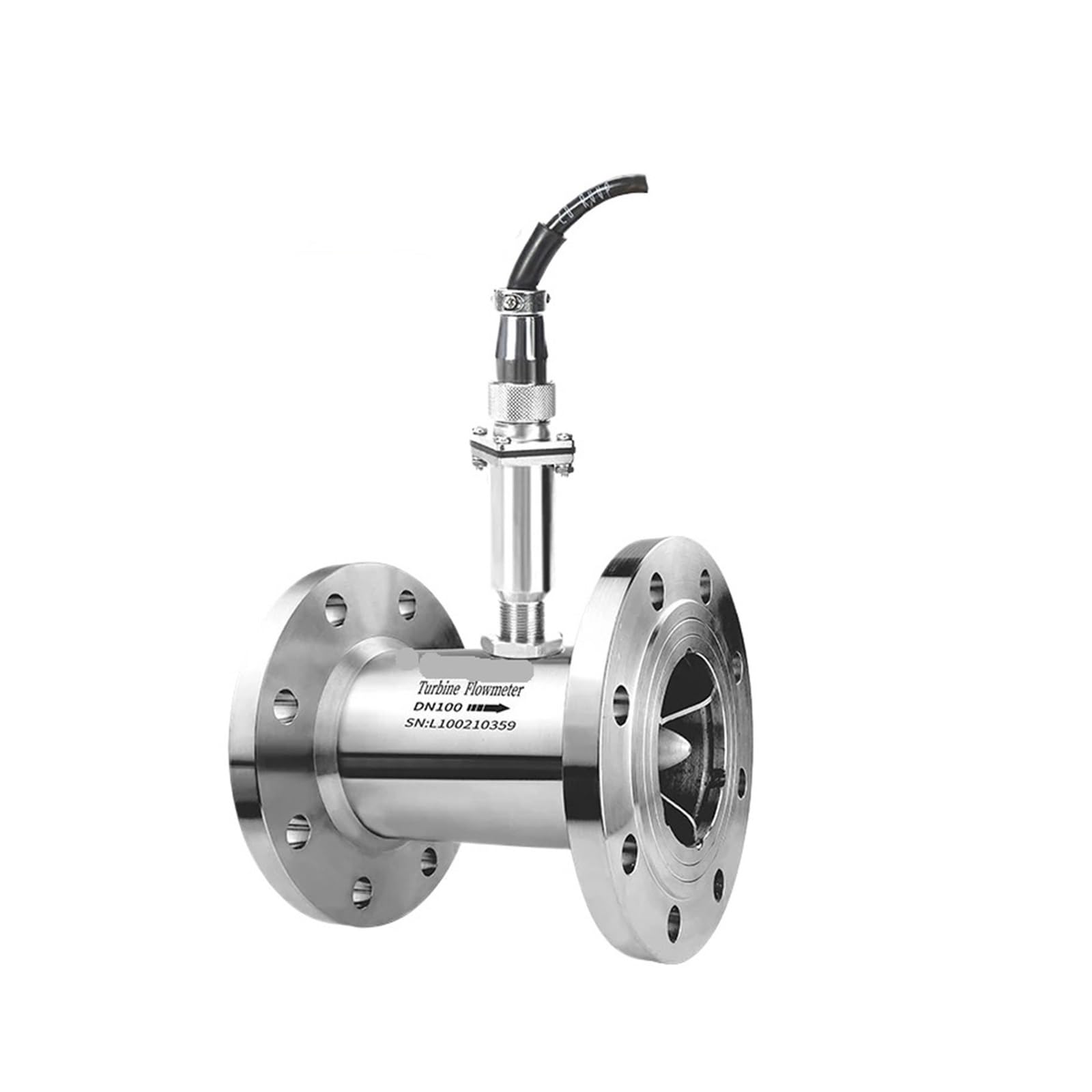 KSZHZYMGX Water Flow Meter Sensor Turbine Flowmeter Connection Pulse Signal 2 Inch 3'(DN80)