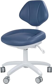 Micro Fiber Leather Adjustable Dental Medical Chair Dentist Doctors Stool with Backrest