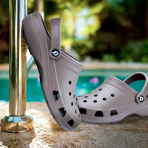 Image of DOCTOR EXTRA SOFT Men's Classic Casual Clogs /Sandals with Adjustable Back Strap for Adult | Comfortable & Light Weight | Stylish & Anti-Skid | Waterproof & Daily Mules for Gents & Boys D-501