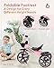 KRIDDO 2-in-1 Toddler Tricycle for Ages 18 Months to 5 Years Old - Extended Push Handle for Effortless Push, Gift Trike for Toddler 3 to 5 Year, Kids Tricycle with Foldable Front Footrest, Pink