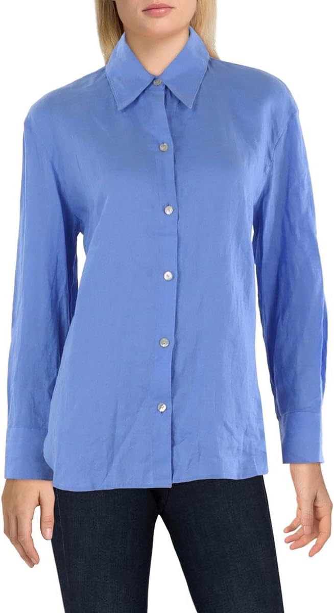 Vince Women's Relaxed Long Sleeve Button Down Shirt