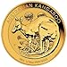 Moneta d'oro da 1/10 once Australia Canguru 2021, oro fine, con custodia per monete e sacchetto regalo