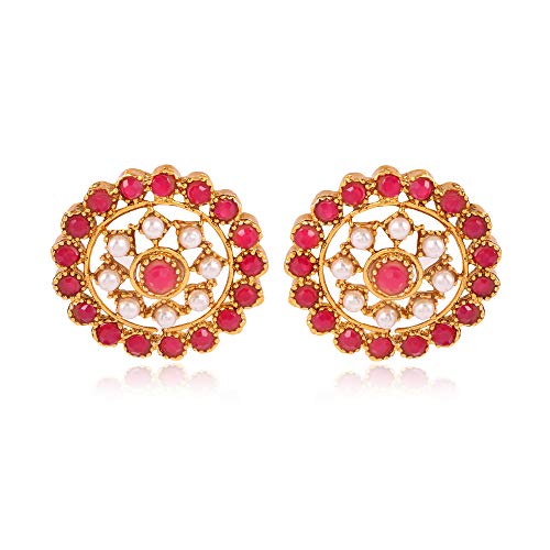 Elegant Traditional Plated Jewellery Set (YBNK_5645)