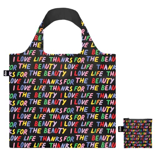 Sac noir Love Life de taille L pour femme au quotidien