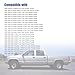 Weatherstrip Front Driver & Passenger Outer Window Sweep Seal Compatible with 1988-2000 Chevrolet C1500 GMC C2500 OE# 15991406 1AWSK00154 15991405