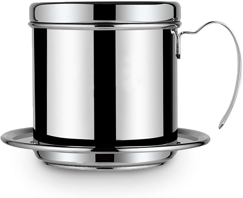 Rehomy Coffee Filter, Stainless Steel Cup Vietnamese Coffee Drip Filter Maker Phin Infuser Sliver