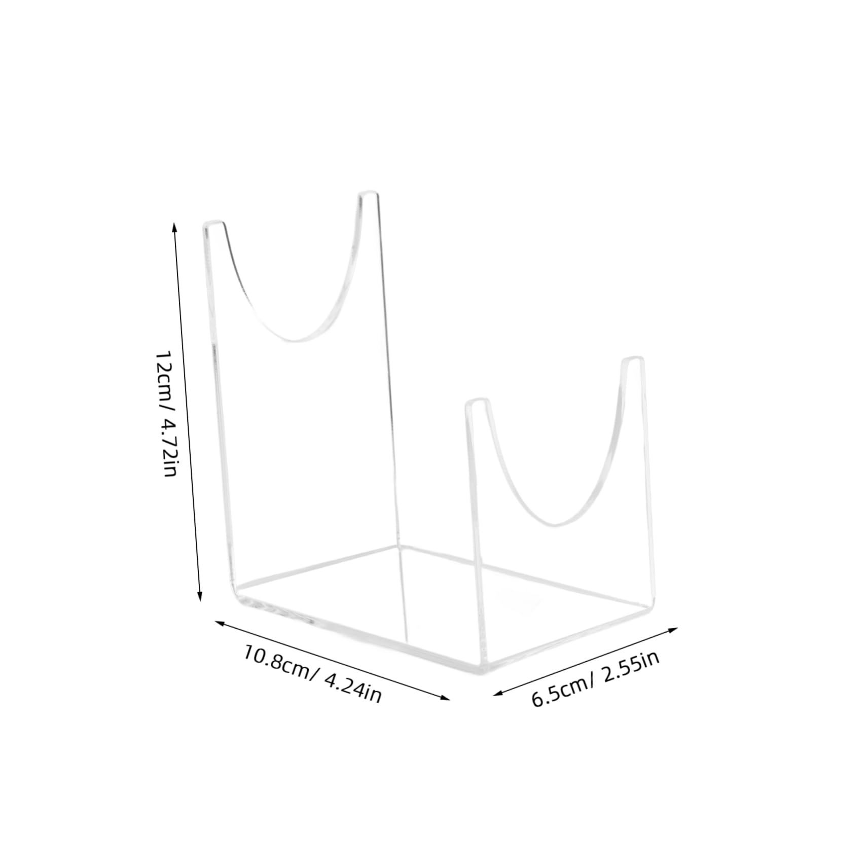 OUNONA 2pcs Acrylic Sword Display Stand Horn Craft Showpiece Desktop Sword Rack Home Decorative Bracket