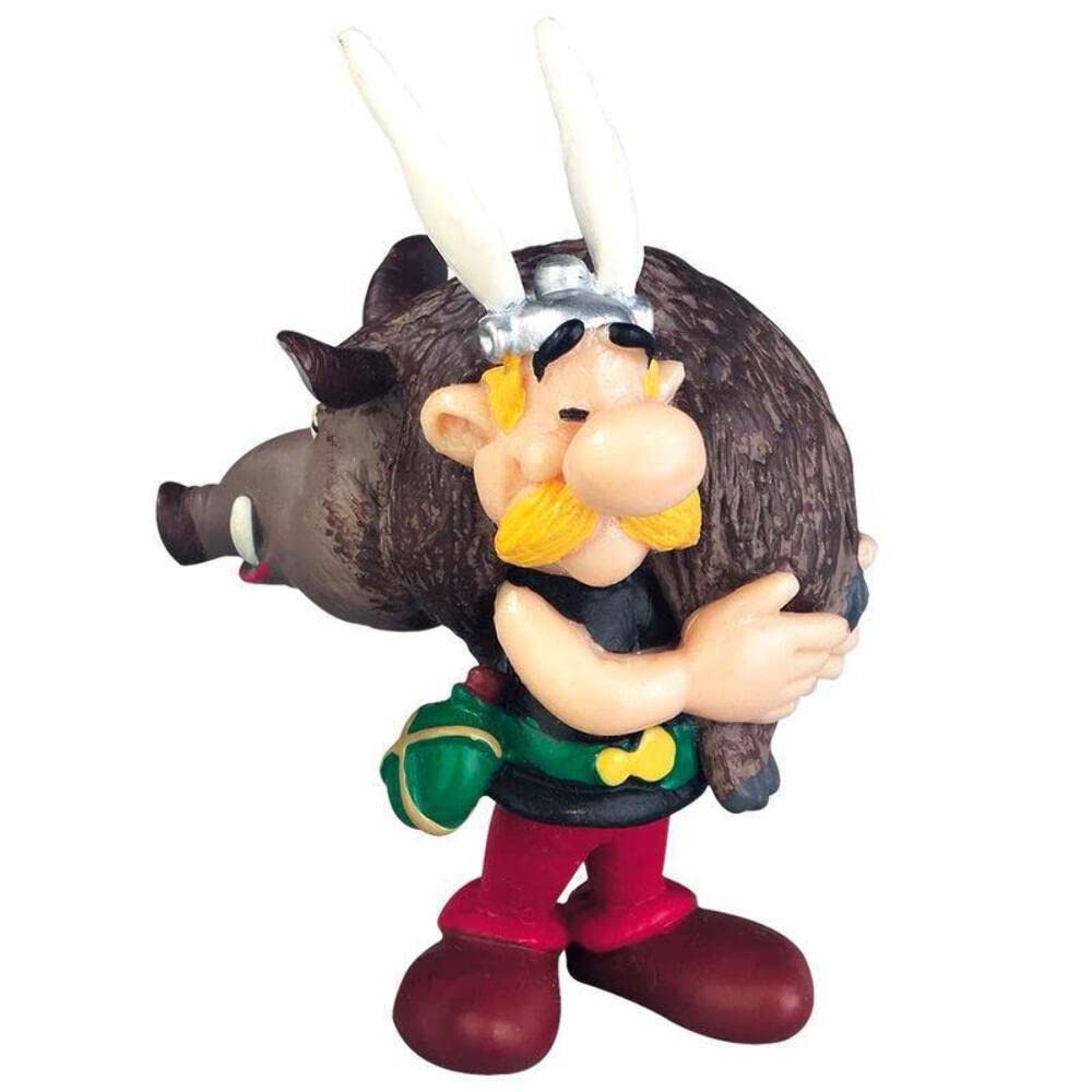 Plastoy Astérix Figurine Astérix Portant Un Sanglier - PVC - 6 cm - 1