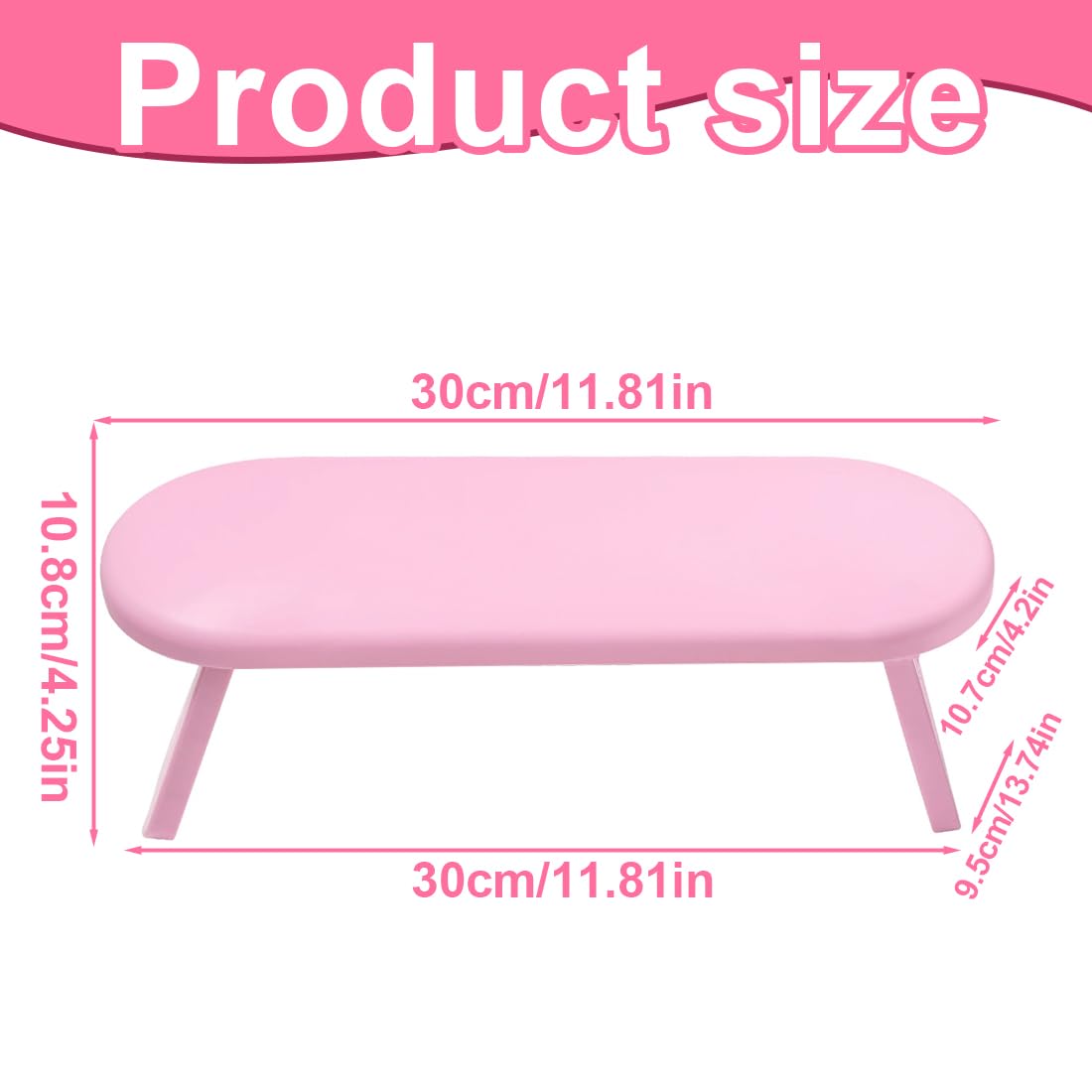 NHQZ Cuscino per Manicure pieghevole,Poggiamano Per Unghie,Poggia Mani Per Unghie Antiscivolo,Cuscino per Piedi per Manicure Scrivania in Plastica Antiscivolo per Nail Art