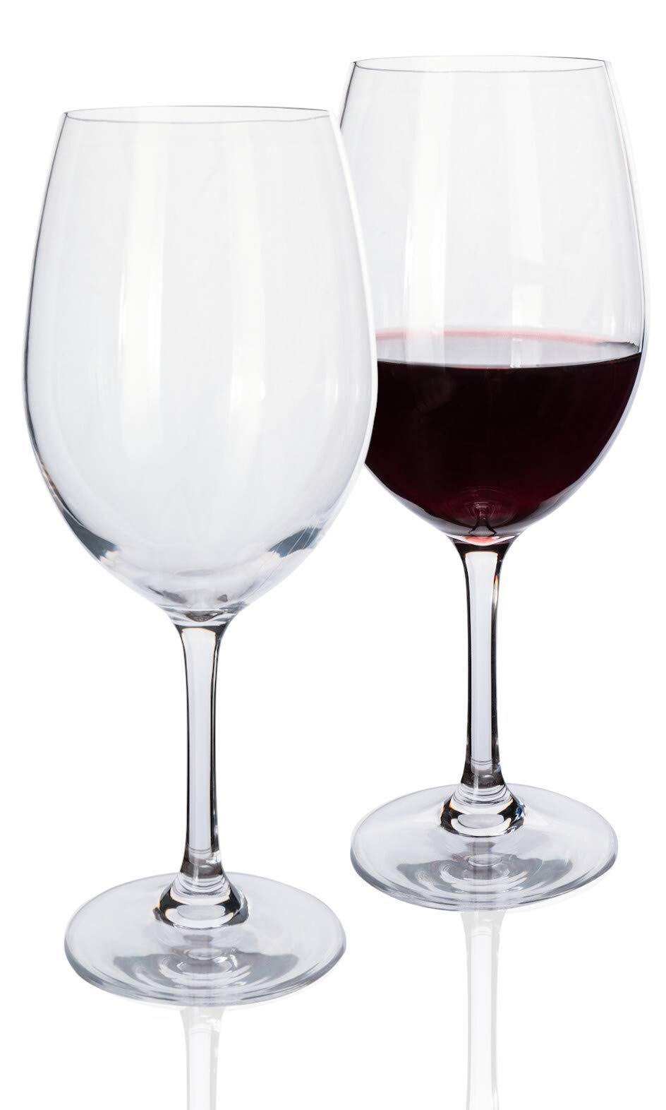 Moritz 8 Stück Timo Camping Gläser Set Weißwein Rotwein Wasser und Champagner Gläser bruchfest kratzfest