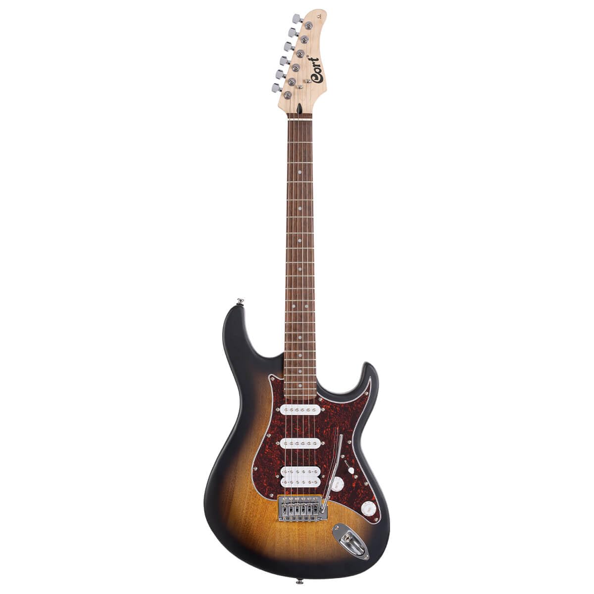 Cort G115SE 2TS Electric Guitar – Double Cutaway, H-S-S Pickup Configuration, Beveled Heel & Satin Neck Finish-picture-16