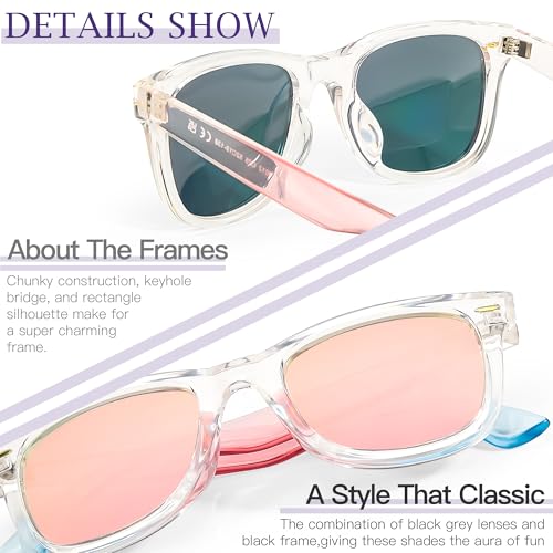 Image of SIPHEW Polarized Sunglasses for Women & Men - UV400 Mirrored Eyewear | Designer Unisex Fashion Sun Glasses w /Medium Fit,Suitable for Any Face Shape,Beach,Everyday Wear