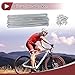 ACROPIX 48 Set 10G Bicycle Spokes 250mm Bike Wheel Spokes Carbon Steel Galvanized Silver Tone