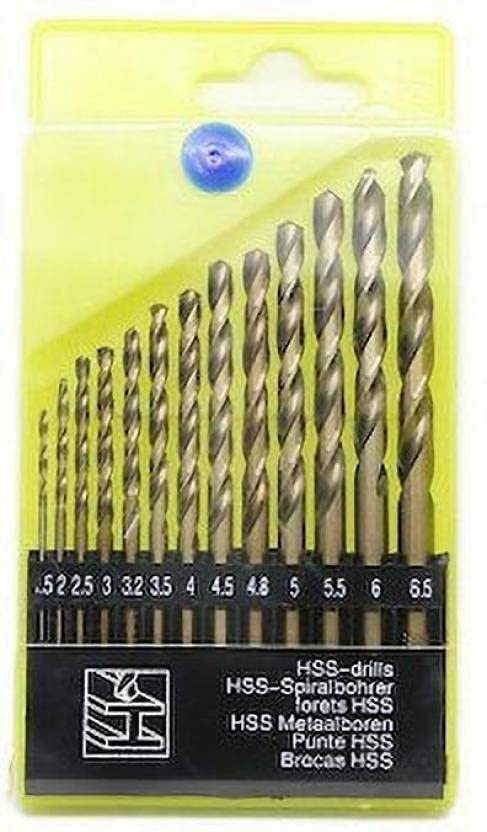 SAURAN High Speed Steel Heavy Duty 13Pc Hss Good For Wood And Steel Drill Bit Set, Straight (B0BF63HKG3) Amazon Price History, Amazon Price Tracker