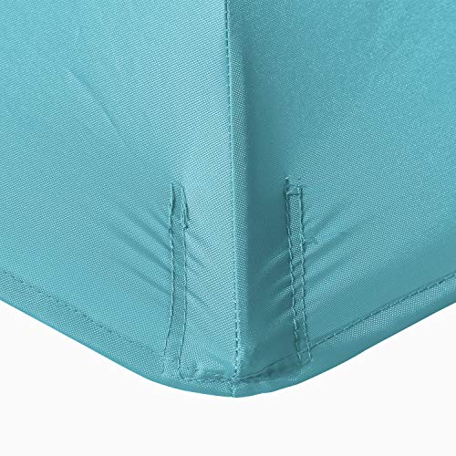 ABCCANOPY 2.7M Sonnenschirm Ersatzdach Patioschirm Marketschirm Ersatz Baldachin mit 8 Rippen,Türkis – Bild 6