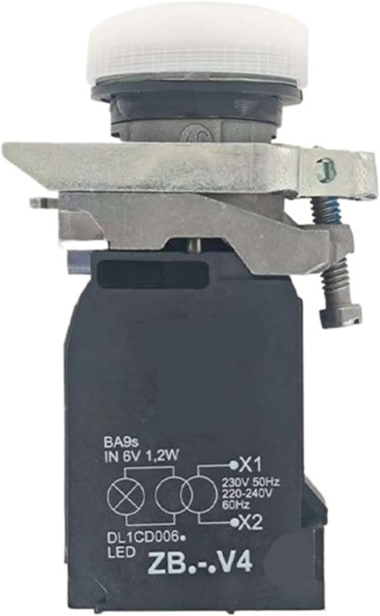 Indicator Light XB4BV41 White 220-240V Ø22 for Industrial Automation Provides Visual Signal Display