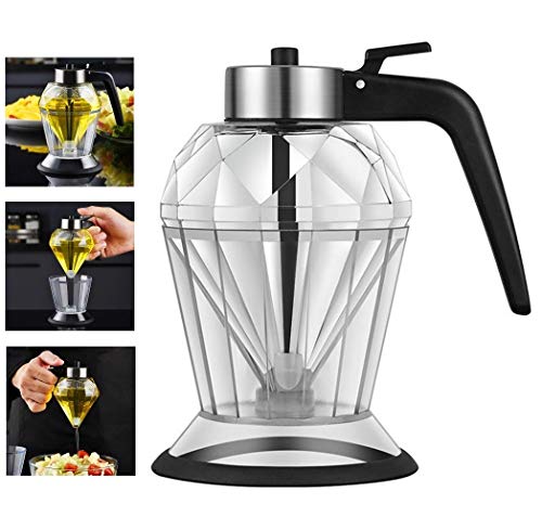 LUAMY 家庭での使用 調味料入れ ドレッシングボトル オイルポット オイル差し に適用する クッキングオイル 醤油 お酢 オリーブオイル はちみつなどの調味料 ベース付き ガラス製品 200ml