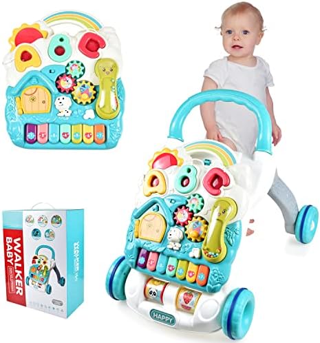 Dahuniu Baby Sit to Stand Toy Learn Walker Activity Center for Kids Lights and Sounds, Fun Musical Table, Gift for 9, 12, 18 Months, 1, 2 Year Old.