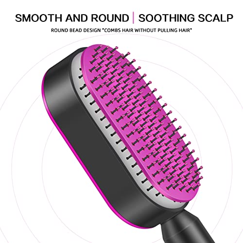 Foto von Selbstreinigende Haarbürste, 3D-Luftkissen-Massagebürste, Airbag Massage Comb Hair Combs Detangling Hairdressing Brush for Men and Women