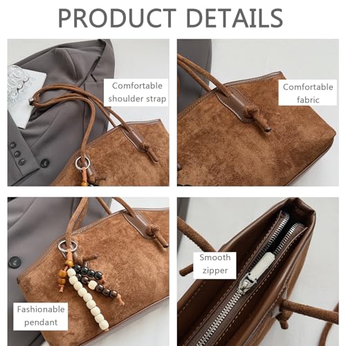 Bolso Faux Suede para mujer, grande y suave miniatura 5