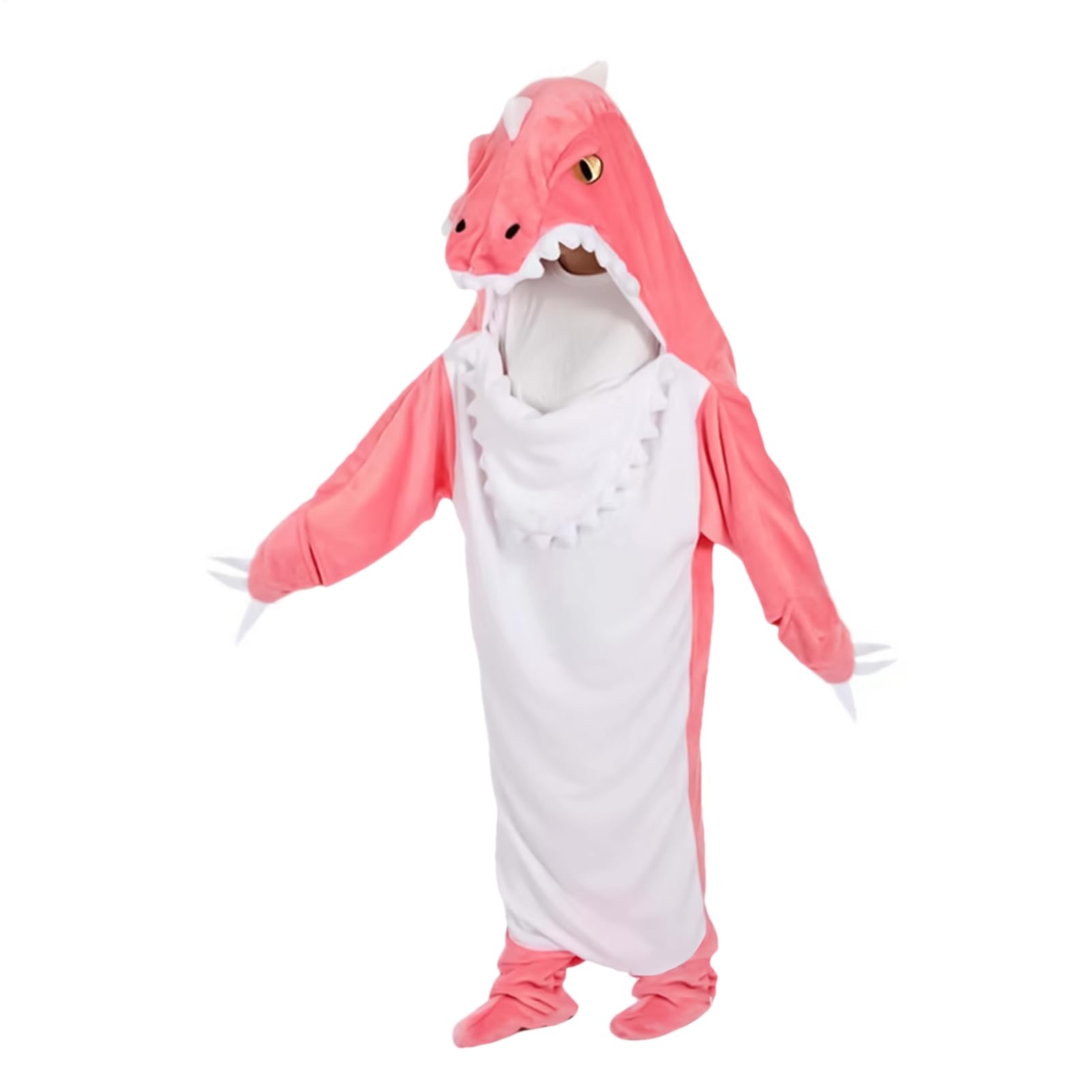 Disfraz De Dinosaurios Para Adultos | Ajuste Espacioso Ropa De Dormir Linda - Onesie De Dinosaurios Capuchados - Para Halloween Fiesta De Navidad Desfile Mujeres Novio Novia Esposa