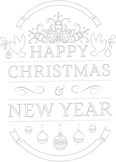 NOLITOY Decoração De Natal Decalque Da Janela De Natal Janelas De Inverno Decalque Da Porta De Natal Decalque Da Parede De Fundo Adesivo De Parede Pvc Adesivo De Parede De Natal Decalques