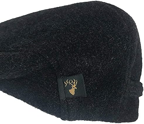 Irish Trinity Donegal Tweed Flat Cap, 100% Wool, Quilted Interior, Made in Ireland