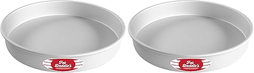 Miniatura 67 de Fat Daddio's Juego de moldes redondos de aluminio anodizado de 3 niveles para tartas de 3 pulgadas de profundidad, 4 pulgadas, 6 pulgadas, 8 pulgadas