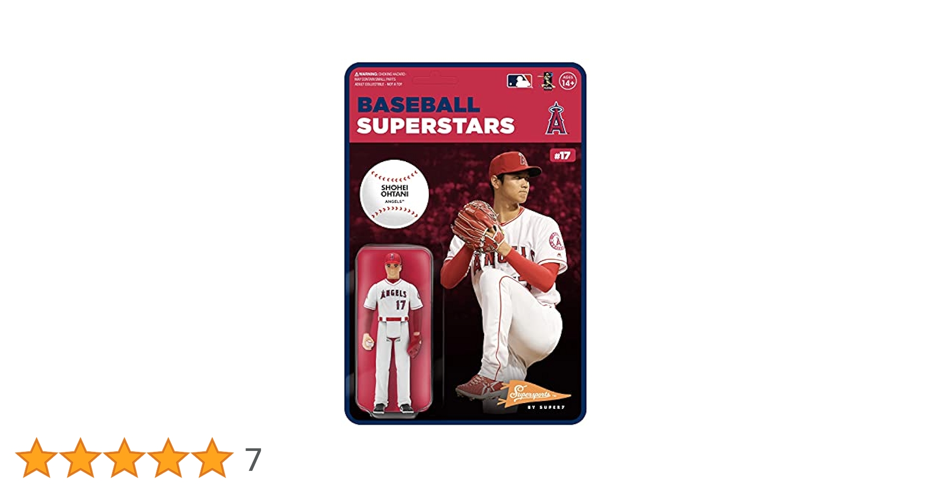 スーパー7 リアクションフィギュア　大谷翔平　エンゼルス Amazon.co.jp: Super7 MLB スーパースポーツ ロサンゼルス