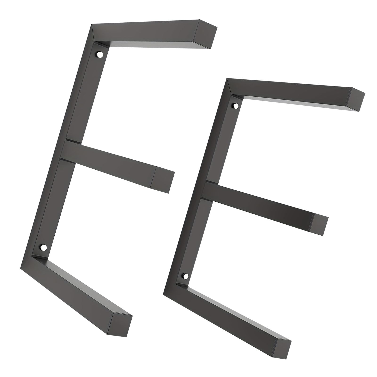 Cazstyk Black Space Saving Wall Mounted Racks Organizers 660Lb Garage Shed Storage Areas Versatile Wall Mounted Racks
