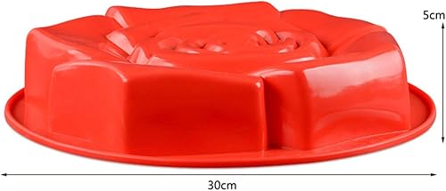 Miniatura 6 de PhantomSky Molde de silicona para tartas, molde de silicona cuadrado para pastel de rosas, molde de pastel de familia grande, utilizado para hacer