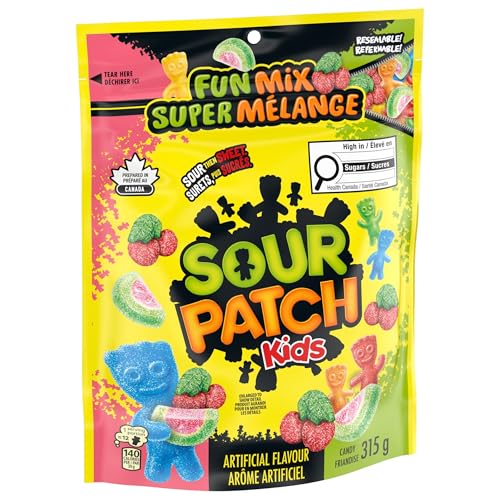 Maynards Sour Patch Kids Fun Mix Candy, 315g/11 oz. Bag (Imported from Canada) - image 9