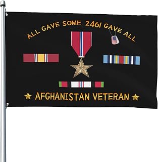 Bronze Star Medal Recipient Afghanistan Veteran 4x6 Ft Flags Perfect Events Celebrations Outdoor Promotions Durable Material Outdoor Display