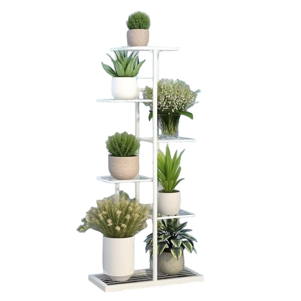 FUFU HANDICRAFT Tall Plant Flower Shelf for Balcony Living Room Outdoor Interior Home Outdoor Decor, 7 Tiers Plant Stand with Pot Display Rack, Made of Wrought Iron. (B0DHGRPS4H) Amazon Price History, Amazon Price Tracker