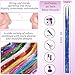 Hair Tinsel kit 20 Colors with Tools, 48 Inch Fairy Hair Tinsel Kit Extensions, 8600 Heat Resistant Holographic Glitter Strands Sparkle Party Halloween Cosplay Hair Accessories for Girls (20 Colors)