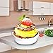 Cake Turntable for Decorating, Ohuhu Cake Decorating Tools, Rotating Cake Stand with 2 Icing Spatula, 3 Icing Smoother and Cake Leveler, Turns Smoothly for Cake Decorations, White (10 inch)