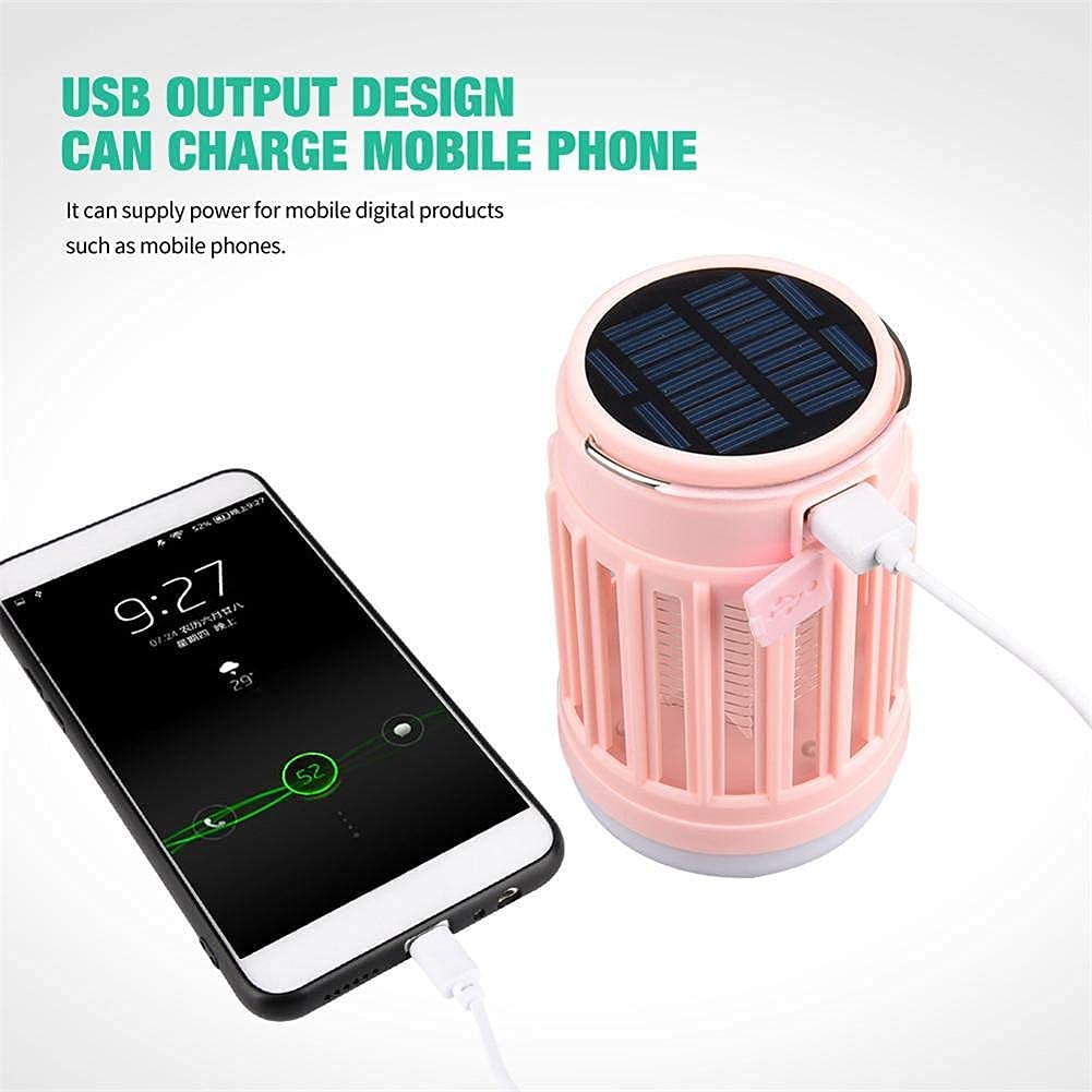 Lampada antizanzare Solare, Lampada antizanzare UV Lampada antizanzare Multifunzionale Lampada antizanzare Ricaricabile Tramite USB Solare per Esterni (2)