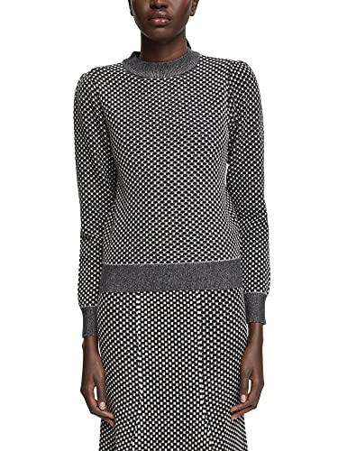 ESPRIT Collection Damen 122eo1i309 Pullover, Schwarz, M EU