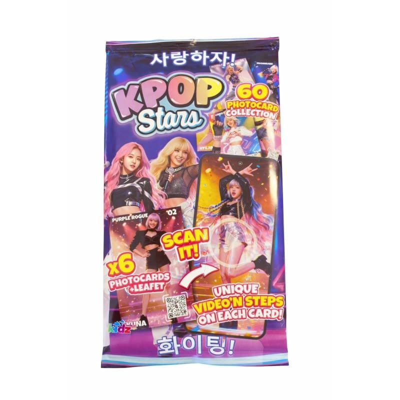 Kpop Stars 6 Photocards Booster Pack / Photocards 10 x 15 cm Collectible Pictures with QR Code