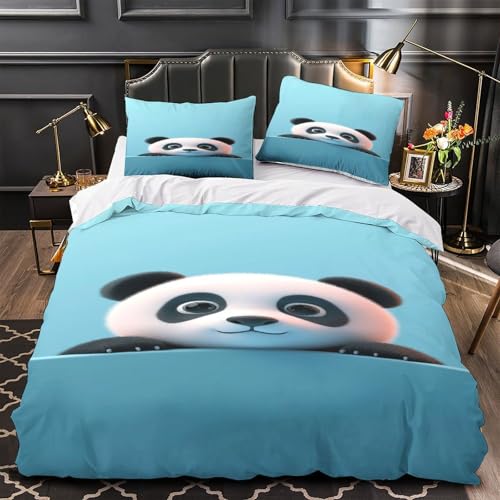 Housse de couette panda anti-décoloration pour éviter le linge de lit terni